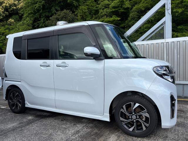 タントカスタムＸ１４インチアルミホイール　大型エアロバンパー　フルＬＥＤヘッドランプ　オート格納式カラードドアミラー　キーフリーシステム　プッシュボタンスタート（静岡県）の中古車