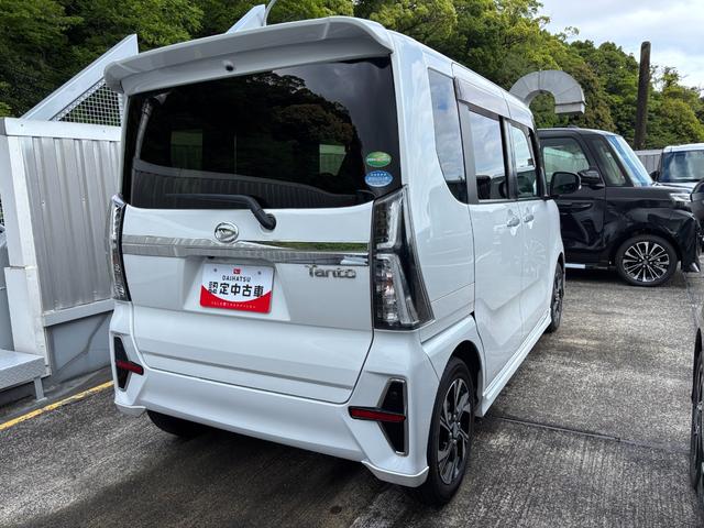 タントカスタムＸ１４インチアルミホイール　大型エアロバンパー　フルＬＥＤヘッドランプ　オート格納式カラードドアミラー　キーフリーシステム　プッシュボタンスタート（静岡県）の中古車