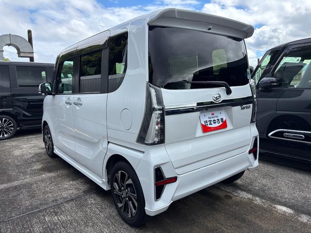 タントカスタムＸ１４インチアルミホイール　大型エアロバンパー　フルＬＥＤヘッドランプ　オート格納式カラードドアミラー　キーフリーシステム　プッシュボタンスタート（静岡県）の中古車