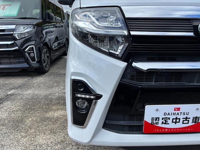 タントカスタムＸ１４インチアルミホイール　大型エアロバンパー　フルＬＥＤヘッドランプ　オート格納式カラードドアミラー　キーフリーシステム　プッシュボタンスタート（静岡県）の中古車