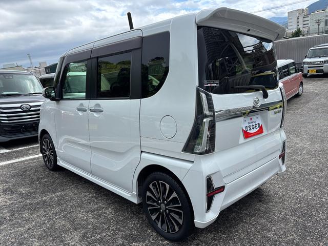 タントカスタムＲＳ１５インチアルミホイール　キーフリーシステム　プッシュボタンスタート　オートエアコン（プッシュ式）　フルＬＥＤヘッドランプ　オート格納式カラードドアミラー　本革巻ステアリングホイール（静岡県）の中古車