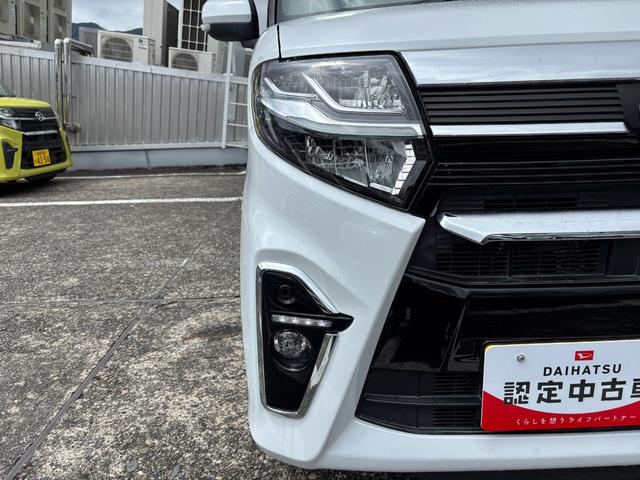 タントカスタムＲＳ１５インチアルミホイール　キーフリーシステム　プッシュボタンスタート　オートエアコン（プッシュ式）　フルＬＥＤヘッドランプ　オート格納式カラードドアミラー　本革巻ステアリングホイール（静岡県）の中古車