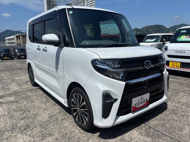 タントカスタムRS15インチアルミホイール キーフリーシステム プッシュボタンスタート オートエアコン(プッシュ式) フルLEDヘッドランプ オート格納式カラードドアミラー 本革巻ステアリングホイール(静岡県)の中古車