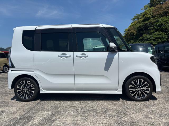 タントカスタムRS15インチアルミホイール キーフリーシステム プッシュボタンスタート オートエアコン(プッシュ式) フルLEDヘッドランプ オート格納式カラードドアミラー 本革巻ステアリングホイール(静岡県)の中古車