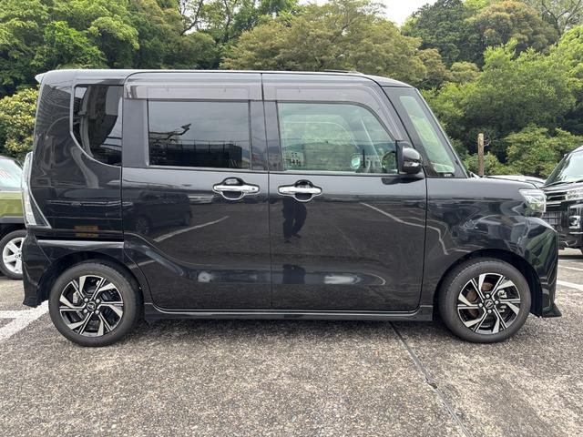 タントカスタムX14インチアルミホイール 大型エアロバンパー フルLEDヘッドランプ オート格納式カラードドアミラー 両側パワースライドドア キーフリーシステム プッシュボタンスタート(静岡県)の中古車
