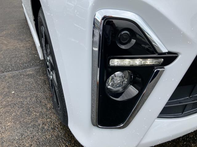 タントカスタムX14インチアルミホイール 大型エアロバンパー フルLEDヘッドランプ オート格納式カラードドアミラー 両側パワースライドドア キーフリーシステム プッシュボタンスタート(静岡県)の中古車