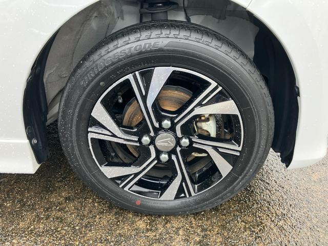 タントカスタムX14インチアルミホイール 大型エアロバンパー フルLEDヘッドランプ オート格納式カラードドアミラー 両側パワースライドドア キーフリーシステム プッシュボタンスタート(静岡県)の中古車
