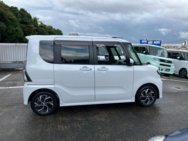 タントカスタムX14インチアルミホイール 大型エアロバンパー フルLEDヘッドランプ オート格納式カラードドアミラー 両側パワースライドドア キーフリーシステム プッシュボタンスタート(静岡県)の中古車