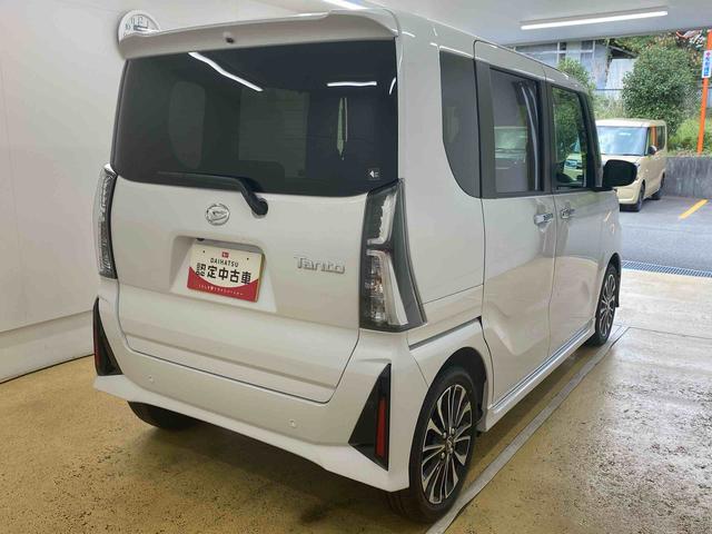 タント 中古車 カスタムＲＳリミテッド　９型ディスプレイオーディオ　ＥＴＣまごころ保証（納車日から１年・走行距離無制限）付き　９インチスマホ連携ディスプレイオーディオ　バックカメラ　ＥＴＣ　オートＡ／Ｃ　シートヒーター　キーフリー　両側電動スライドドア　衝突被害軽減ブレーキ