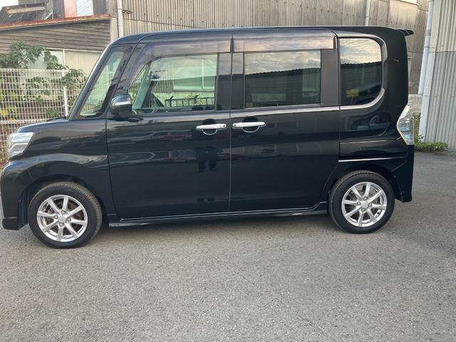 タントカスタムＸ　ＳＡII衝突被害軽減ブレーキ　衝突安全ボディ　ＬＥＤヘッドランプ　プッシュスタートボタン　オートエアコン　７インチナビ　バックカメラ左側パワースライドドア　ミラクルオープンドア　ＥＴＣ車載器（和歌山県）の中古車