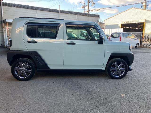 タフトＧターボ　ダーククロムベンチャー　ｅｃｏ　ＩＤＬＥレス軽自動車　衝突安全ボディ　衝突被害軽減ブレーキ　ＬＥＤヘッドランプ　プッシュスタートボタン　クリアランスソナー　ディスプレイオーディオ　バックカメラ　電動パーキング　シートヒーター　ガラスルーフ（和歌山県）の中古車