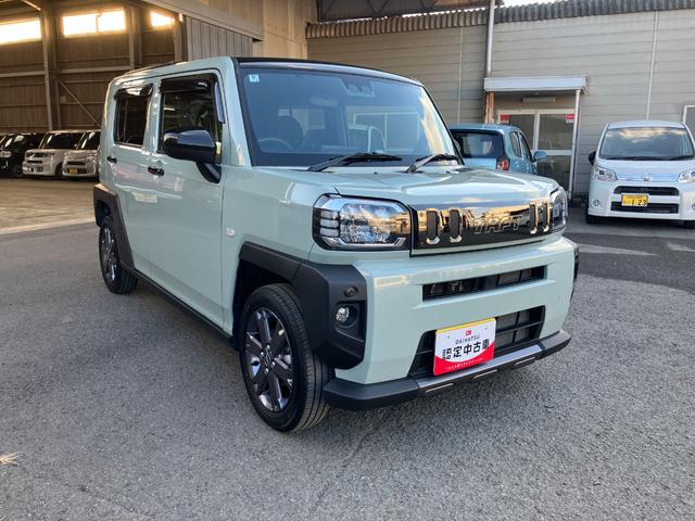 タフトＧターボ　ダーククロムベンチャー　ｅｃｏ　ＩＤＬＥレス軽自動車　衝突安全ボディ　衝突被害軽減ブレーキ　ＬＥＤヘッドランプ　プッシュスタートボタン　クリアランスソナー　ディスプレイオーディオ　バックカメラ　電動パーキング　シートヒーター　ガラスルーフ（和歌山県）の中古車