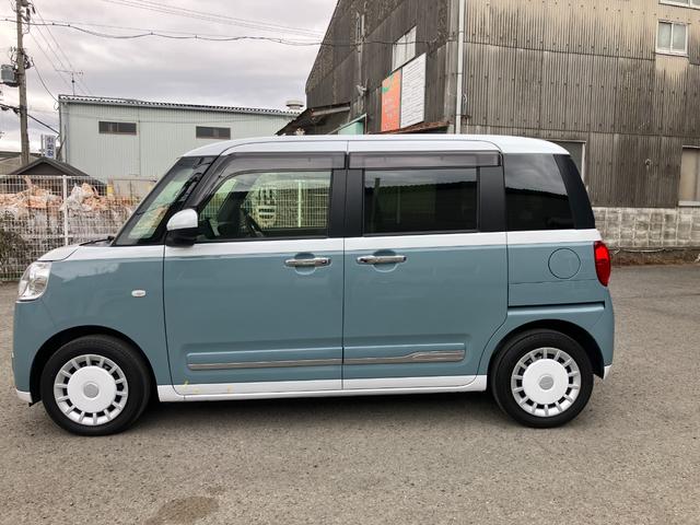 ムーヴキャンバスストライプスＧ衝突安全ボディ　衝突被害軽減ブレーキ　プッシュスタートボタン　両側パワースライドドア付　シートヒーター　ディスプレイオーディオ　バックカメラ　電動パーキング　　ドライブレコーダー（和歌山県）の中古車