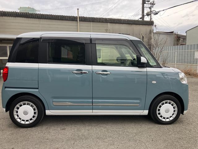 ムーヴキャンバスストライプスＧ衝突安全ボディ　衝突被害軽減ブレーキ　プッシュスタートボタン　両側パワースライドドア付　シートヒーター　ディスプレイオーディオ　バックカメラ　電動パーキング　　ドライブレコーダー（和歌山県）の中古車