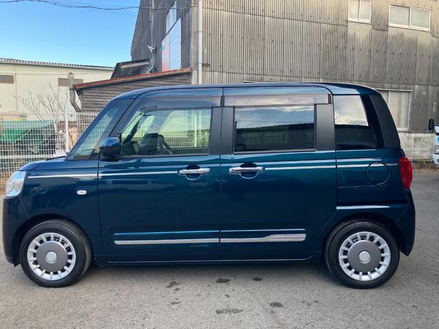 ムーヴキャンバスセオリーGターボターボ ワンオーナー 衝突被害軽減ブレーキ LEDヘッドランプ 両側パワースライドドア 7インチナビ バックカメラ シートヒーター アダプティブクルーズコントロール14インチフルホイールキャップ(和歌山県)の中古車