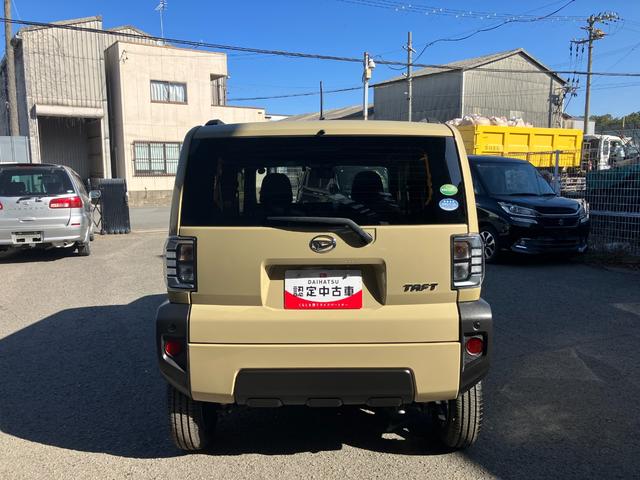 タフトＧターボ軽自動車　ガラスルーフ　ＬＥＤヘッドランプ　プッシュスタートボタン　電動パーキング　シートヒーター　オートライト　オートエアコンディスプレイオーディオ　パノラマ対応カメラ　１５インチアルミ（和歌山県）の中古車