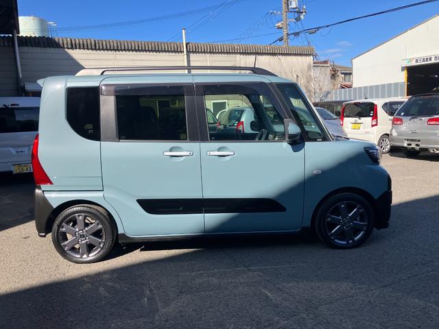 タントファンクロスターボ軽自動車　ワンオーナー　ＬＥＤヘッドランプ　プッシュスタートボタン　スマートキー　両側パワースライドドア　クリアランスソナー　オートライト　オートエアコン　７インチナビ　ＥＴＣ車載器　シートヒーター（和歌山県）の中古車