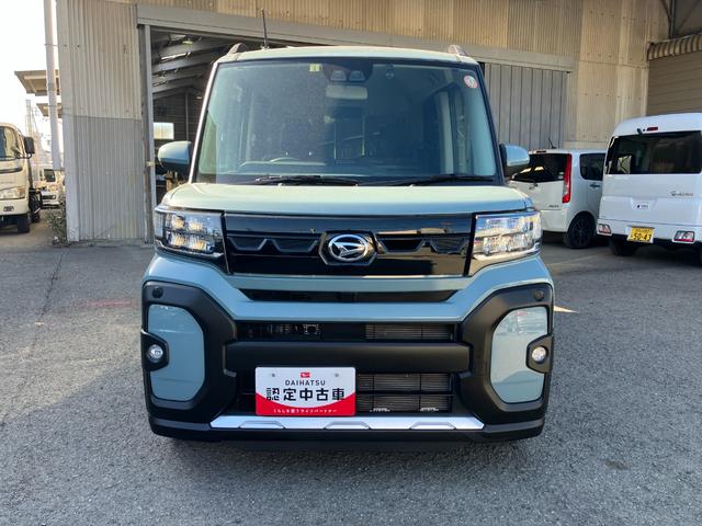 タントファンクロスターボ軽自動車　ワンオーナー　ＬＥＤヘッドランプ　プッシュスタートボタン　スマートキー　両側パワースライドドア　クリアランスソナー　オートライト　オートエアコン　７インチナビ　ＥＴＣ車載器　シートヒーター（和歌山県）の中古車