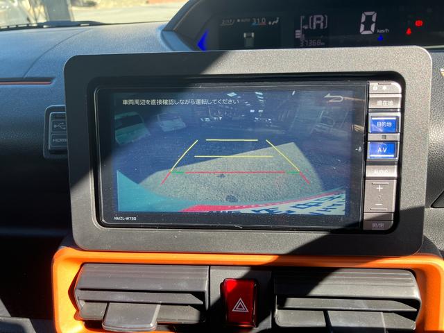 タントファンクロスターボ軽自動車　ワンオーナー　ＬＥＤヘッドランプ　プッシュスタートボタン　スマートキー　両側パワースライドドア　クリアランスソナー　オートライト　オートエアコン　７インチナビ　ＥＴＣ車載器　シートヒーター（和歌山県）の中古車