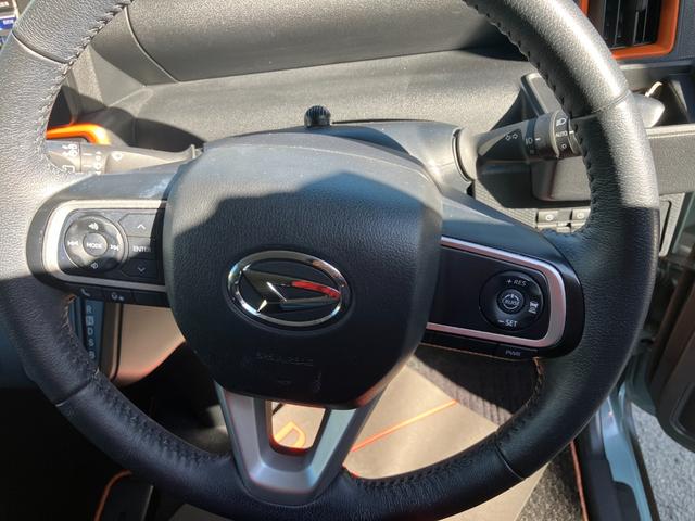 タントファンクロスターボ軽自動車　ワンオーナー　ＬＥＤヘッドランプ　プッシュスタートボタン　スマートキー　両側パワースライドドア　クリアランスソナー　オートライト　オートエアコン　７インチナビ　ＥＴＣ車載器　シートヒーター（和歌山県）の中古車