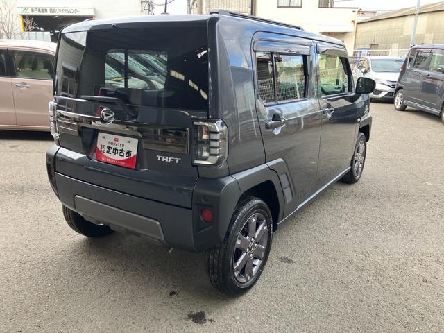 タフトＧ　ダーククロムベンチャー軽自動車　ＬＥＤヘッドランプ　プッシュスタートボタン　クリアランスソナー　スマートキー　オートエアコン　シートヒーター　電動パーキング　ガラスルーフ　１５インチアルミ（和歌山県）の中古車