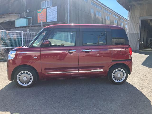 ムーヴキャンバスセオリーＧ軽自動車　衝突安全ボディ衝突被害軽減ブレーキ　ＬＥＤヘッドランプ　プッシュスタートボタン　オートエアコン　両側パワースライドドア　１４インチフルホイールキャップ　ナビ　バックカメラ　電動パーキング（和歌山県）の中古車