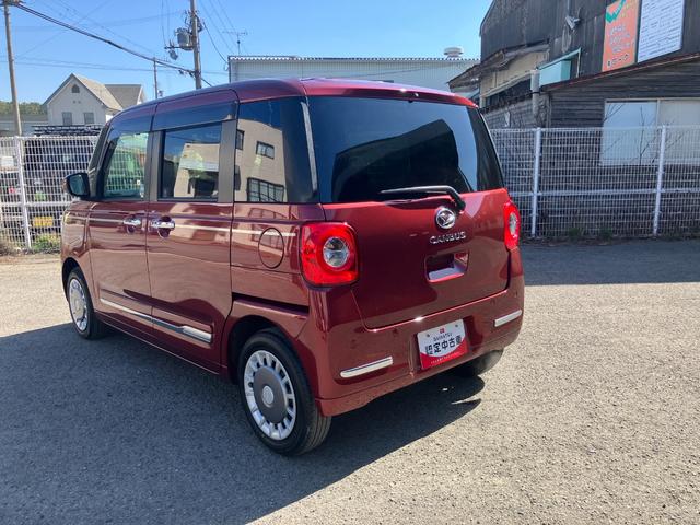 ムーヴキャンバスセオリーＧ軽自動車　衝突安全ボディ衝突被害軽減ブレーキ　ＬＥＤヘッドランプ　プッシュスタートボタン　オートエアコン　両側パワースライドドア　１４インチフルホイールキャップ　ナビ　バックカメラ　電動パーキング（和歌山県）の中古車