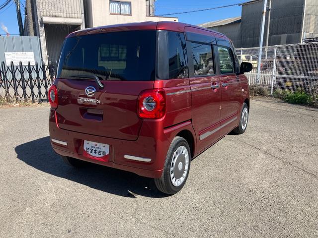 ムーヴキャンバスセオリーＧ軽自動車　衝突安全ボディ衝突被害軽減ブレーキ　ＬＥＤヘッドランプ　プッシュスタートボタン　オートエアコン　両側パワースライドドア　１４インチフルホイールキャップ　ナビ　バックカメラ　電動パーキング（和歌山県）の中古車