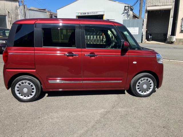 ムーヴキャンバスセオリーＧ軽自動車　衝突安全ボディ衝突被害軽減ブレーキ　ＬＥＤヘッドランプ　プッシュスタートボタン　オートエアコン　両側パワースライドドア　１４インチフルホイールキャップ　ナビ　バックカメラ　電動パーキング（和歌山県）の中古車