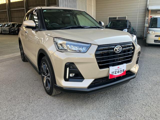 ロッキープレミアムＧ登録車　衝突安全ボディ　衝突被害軽減ブレーキ　プッシュスタートボタン　電動パーキング　クリアランスソナー　ナビ　ＥＴＣ車載器　シートヒーター１７インチアルミ（和歌山県）の中古車