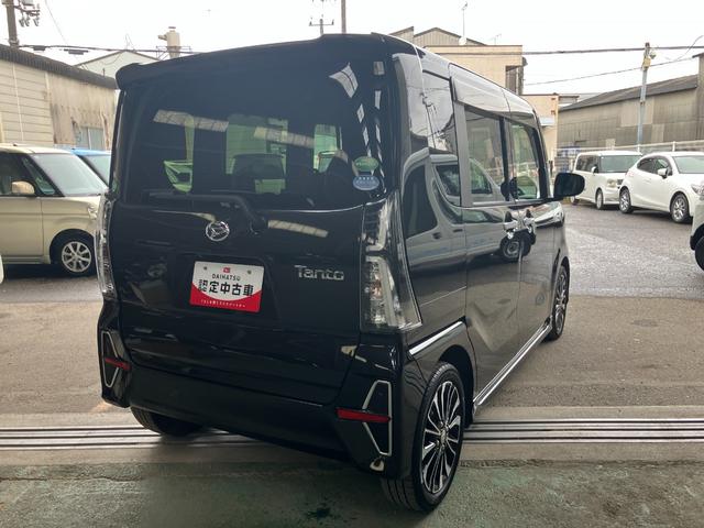 タントカスタムＲＳ軽自動車　ターボ　ワンオーナー　衝突安全ボディ　衝突被害軽減ブレーキ　純正９インチナビ　パノラマモニター　ＥＴＣ車載器　ドライブレコーダー　両側パワースライドドア　１５インチアルミホイール（和歌山県）の中古車