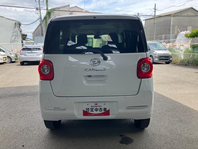 ムーヴキャンバスセオリーＧ軽自動車　ワンオーナー　衝突安全ボディ　衝突被害軽減ブレーキ　プッシュスタートボタン　オートエアコン　両側パワースライドドア　シートヒーター　電動パーキングブレーキ　１４インチフルホイールキャップ（和歌山県）の中古車