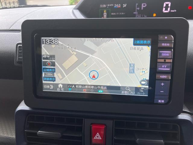 タントＸ軽自動車　衝突安全ボディ　衝突被害軽減ブレーキ　プッシュスタートボタン　オートエアコン　左側パワースライドドア　７インチナビ　ＥＴＣ車載器　ドライブレコーダー　シートヒーター　電動パーキング（和歌山県）の中古車