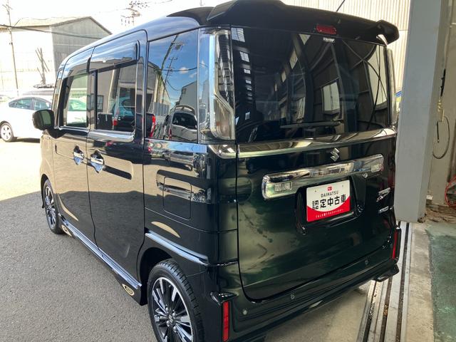 スペーシアカスタムハイブリッドXSターボ軽自動車 衝突安全ボディ 衝突被害軽減ブレーキ プッシュスタートボタン 両側電動スライドドア オートエアコン 純正ナビ パノラマ対応カメラ シートヒーター ETC車載器 ドライブレコーダー(和歌山県)の中古車