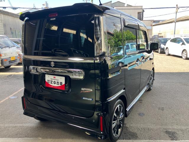スペーシアカスタムハイブリッドXSターボ軽自動車 衝突安全ボディ 衝突被害軽減ブレーキ プッシュスタートボタン 両側電動スライドドア オートエアコン 純正ナビ パノラマ対応カメラ シートヒーター ETC車載器 ドライブレコーダー(和歌山県)の中古車