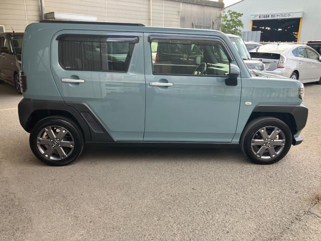 タフトGターボ軽自動車 衝突被害軽減ブレーキ ガラスルーフ LEDヘッドランプ LEDフォグランプ オートエアコン 電動パーキングブレーキ シートヒーター バックモニター コーナーセンサー 15インチアルミホイール(和歌山県)の中古車