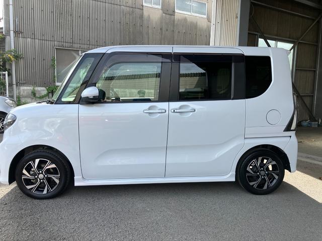 タントカスタムX軽自動車 衝突安全ボディ 衝突被害軽減ブレーキ プッシュスタートボタン オートエアコン オートライト 両側電動スライドドア 7インチ純正ナビ バックカメラ ミラクルオープンドア14インチアルミ(和歌山県)の中古車