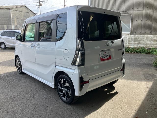 タントカスタムX軽自動車 衝突安全ボディ 衝突被害軽減ブレーキ プッシュスタートボタン オートエアコン オートライト 両側電動スライドドア 7インチ純正ナビ バックカメラ ミラクルオープンドア14インチアルミ(和歌山県)の中古車