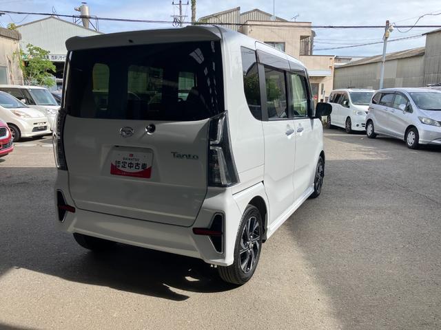 タントカスタムX軽自動車 衝突安全ボディ 衝突被害軽減ブレーキ プッシュスタートボタン オートエアコン オートライト 両側電動スライドドア 7インチ純正ナビ バックカメラ ミラクルオープンドア14インチアルミ(和歌山県)の中古車