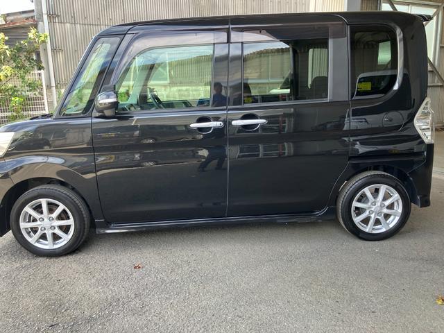 タントカスタムＸ　ＳＡ軽自動車　衝突安全ボディ　衝突被害軽減ブレーキ　プッシュスタートボタン　左側パワースライドドア付　７インチ純正ナビ　バックカメラ　ミラクルオープンドア（和歌山県）の中古車