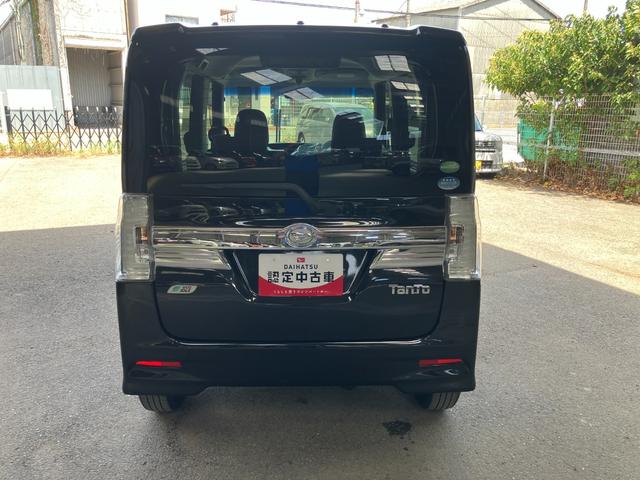タントカスタムＸ　ＳＡ軽自動車　衝突安全ボディ　衝突被害軽減ブレーキ　プッシュスタートボタン　左側パワースライドドア付　７インチ純正ナビ　バックカメラ　ミラクルオープンドア（和歌山県）の中古車