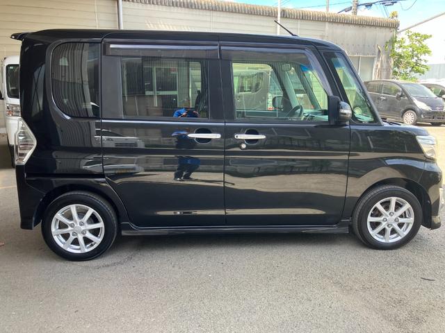 タントカスタムＸ　ＳＡ軽自動車　衝突安全ボディ　衝突被害軽減ブレーキ　プッシュスタートボタン　左側パワースライドドア付　７インチ純正ナビ　バックカメラ　ミラクルオープンドア（和歌山県）の中古車