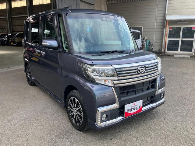 タントカスタムＸ　トップエディションＳＡIII軽自動車　プッシュスタートボタン　衝突安全ボディ　衝突被害軽減ブレーキ付きオートエアコン　左側パワースライドドア付　８インチ純正ナビ　バックカメラ　シートヒーター　ＥＴＣ車載器（和歌山県）の中古車