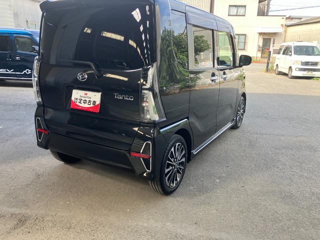 タント 中古車 カスタムＲＳリミテッド軽自動車　保証付き　修復歴無し　衝突安全ボディ　衝突被害軽減ブレーキ　プッシュスタートボタン　オートエアコン　両側電動スライドドア　９インチ純正ナビ　バックカメラ　ＥＴＣ　ドライブレコーダー