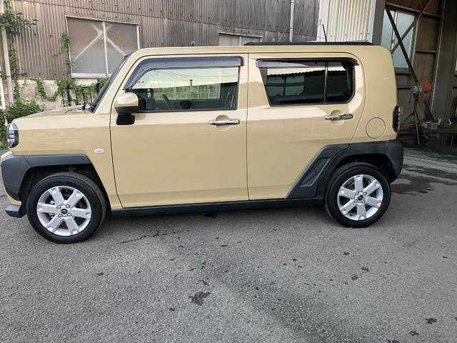 タフト 中古車 Ｇターボ　クロムベンチャー軽自動車　衝突安全ボディ　衝突被害軽減ブレーキ　プッシュスタートボタン　オートエアコン　シートヒーター　電動パーキング　ＬＥＤヘッドランプ　ガラスルーフ