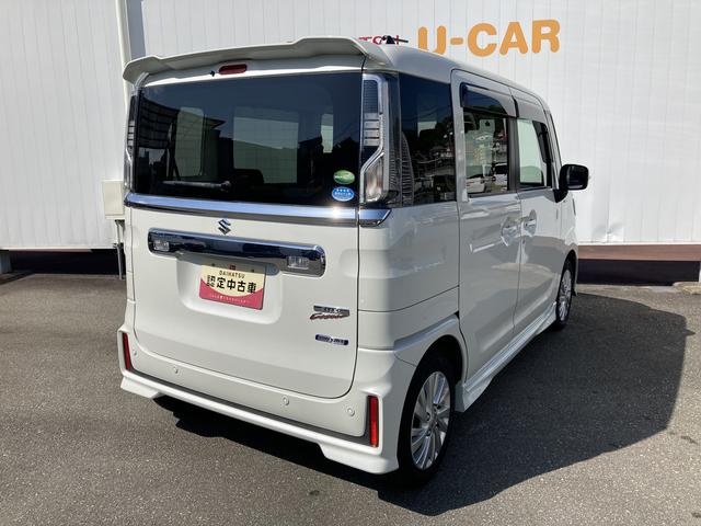 スペーシアカスタムハイブリッドＧＳ純正ナビ　Ｂｌｕｅｔｏｏｔｈオーディオ　フルセグテレビ　ＥＴＣ車載機　スズキセーフティーサポート　ＬＥＤヘッドライト　左側電動スライドドア（和歌山県）の中古車