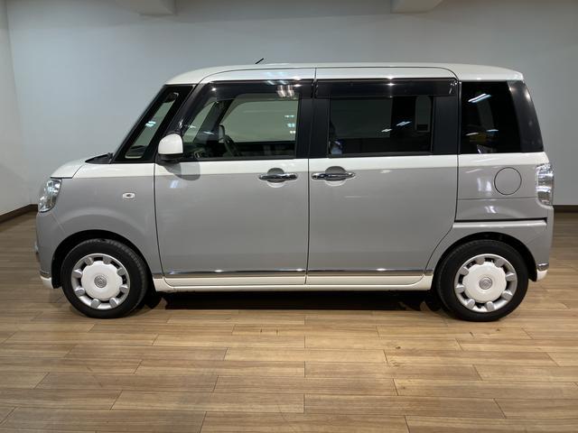 ムーヴキャンバスＸリミテッドメイクアップ　ＳＡII１年間走行距離無制限保証／ＣＤ／ＥＴＣ／衝突軽減ブレーキ／踏み間違い防止装置／車線逸脱抑制機能／両側電動スライドドア／キーフリー／プッシュスタートボタン／アイドリングストップ／（大阪府）の中古車