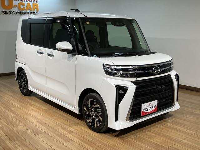 タントカスタムＸ　ナビ／パノラマカメラ／ドラレコ／ＥＴＣ鑑定書付き／ナビ／ＨＤＭＩ／ＵＳＢ／ＴＶ／Ｂｌｕｅｔｏｏｔｈ／パノラマカメラ／ＥＴＣ／衝突軽減ブレーキ／両側電動スライドドア／コーナーセンサー／ＬＥＤライト／フォグランプ／キーフリー（大阪府）の中古車