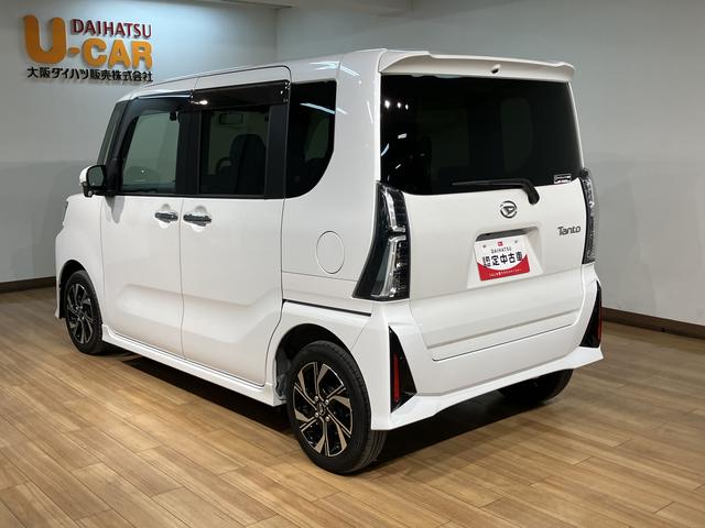 タントカスタムＸ　ナビ／パノラマカメラ／ドラレコ／ＥＴＣ鑑定書付き／ナビ／ＨＤＭＩ／ＵＳＢ／ＴＶ／Ｂｌｕｅｔｏｏｔｈ／パノラマカメラ／ＥＴＣ／衝突軽減ブレーキ／両側電動スライドドア／コーナーセンサー／ＬＥＤライト／フォグランプ／キーフリー（大阪府）の中古車