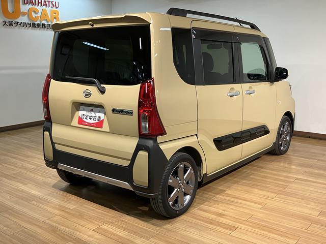 タントファンクロスターボ　　鑑定書付き／新車保証／車検整備ナビ／ＨＤＭＩ／ＴＶ／ＵＳＢ／Ｂｌｕｅｔｏｏｔｈ／バックカメラ／前後ドラレコ／ＥＴＣ／衝突軽減ブレーキ／コーナーセンサー／両側電動スライドドア／電動パーキング／ブレーキホールド／ＬＥＤライト（大阪府）の中古車